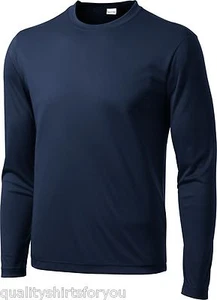 YOUTH MOISTURE WICKING DRY FIT SPORT-TEK Long Sleeve T-SHIRT NEW XS-XL YST350LS  - Picture 1 of 18