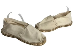 Diego’s Handmade In Spain Women’s Beige Stitched espadrille Flat Shoes Size 10 - Picture 1 of 9