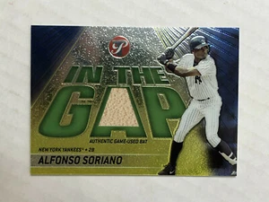 ALFONSO SORIANO 2002 Topps Pristine In The Gap SP GU BAT /425! YANKEES! INVEST! - Picture 1 of 1