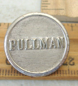 PULLMAN RAILROAD BUTTON ~ SCOVILL MF'G CO. WATERBURY ~2 - Picture 1 of 4