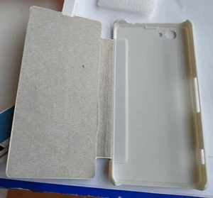 funda libro smartphone movil Sony Xperia Z1 mini compact blanco - Imagen 1 de 2