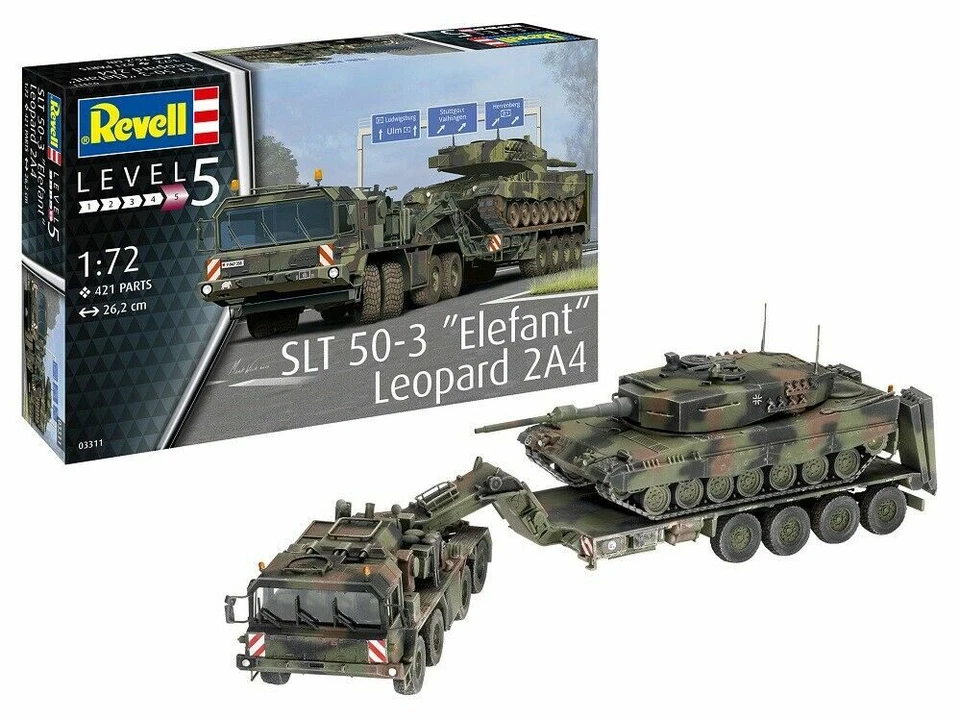 Revell 172 SLT 50-3 Elefant Leopard 2a4 3311
