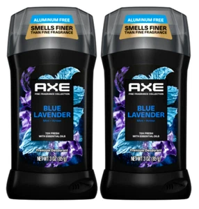 Axe Fine Fragrance BLUE LAVENDER with Mint +Amber Deodorant Stick, 3oz-Pack of 2 - Picture 1 of 1