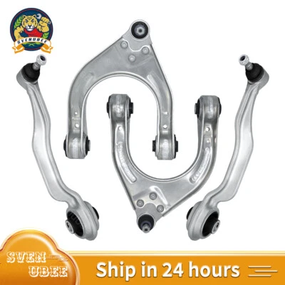 Brazos de control inferiores superiores delanteros 4 piezas para Mercedes Benz E350 CLS500 CLS55 2006-2009 Foto 1 de 4