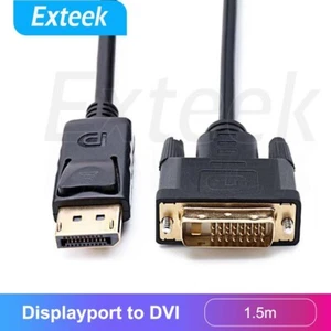 Displayport DP to DVI Cable Male to Male HD 1080P High Speed Display Port Lead - Picture 1 of 11