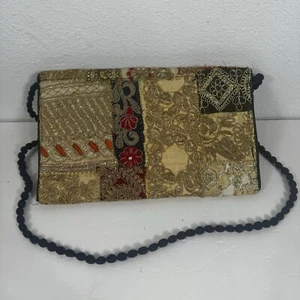 Indian Handmade Purse Vintage Patchwork Embroidery Ladies Envelope Clutch Bag - Picture 1 of 11
