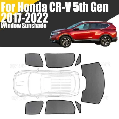 Magnetic Window Sunshade For Honda CR-V 2017-2022 Mesh Windshield Frame Curtain - Image 1 of 4