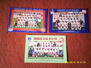 3 KARTEN RTL EFFEKTIV PARIS SAINT GERMAIN PSG 87 // 88 // 90 SUSIC BATS NOUMA  - Bild 1 von 1