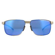 Porsche Design Sunglasses P8680 D Gold and Grey Blue Silver Mirror