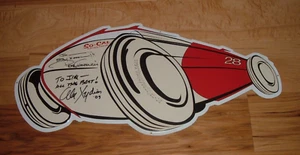 Vintage "RARE" So-Cal Speed Shop Belly Tanker Embossed Autographed Sign - Picture 1 of 5