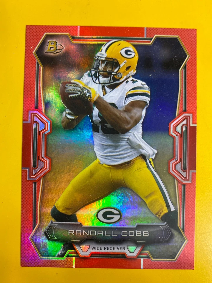 D59532  2014 Bowman Rainbow Red #V44 Randall Cobb PACKERS #06/25 - Image 1 of 1