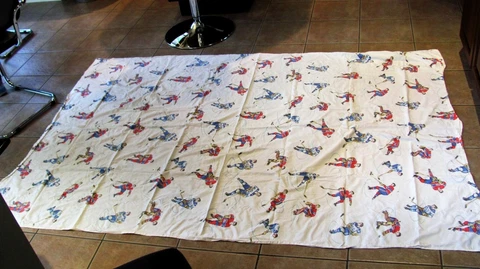 Vintage NHL Toronto Maple Leafs Montreal Canadiens BED SHEET 89 x 59" Double Bed Cover