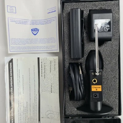 Nady DKW-1 VHF Wireless Lavalier Mic/Amplifier System With Case~New In Open Box - Image 1 of 4