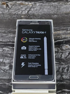 Genuine New Samsung Galaxy Note 4 - 32GB Smartphone (Unlocked) Charcoal Black - Image 1 of 4