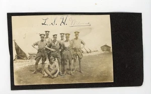 ¿El caballo de Lord Strathcona? Soldados canadienses uniforme militar foto antigua Primera Guerra Mundial - Imagen 1 de 3