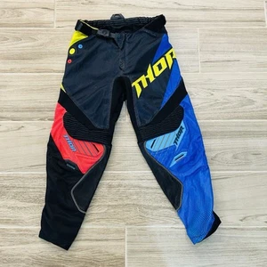 Thor Core Yamaha MX Motorcross pants Men’s Size 30 Dirt Bike ATV Red Blue Black - Picture 1 of 15