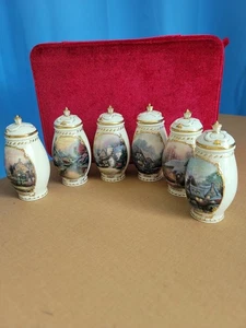 Thomas Kinkade Spices Of Life 2001 Bradford Edition Spice Jars 6(3209Tote20) - Picture 1 of 16