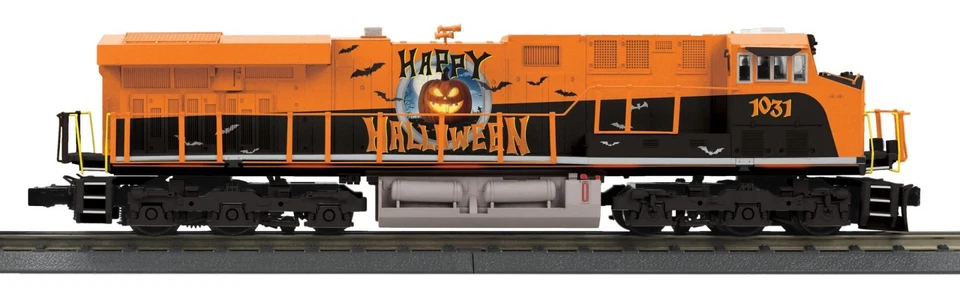 MTH 30-21305-1 O Gauge RailKing Halloween ES44AC Imperial Diesel Engine With PS3 - Image 1 of 1
