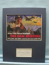 Richard Todd in "The Dam Busters" & his autograph 