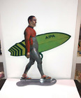 DAVID GERSTEIN Sculpture Métal Pop Art Fabriquée Main « Walking Surfer »