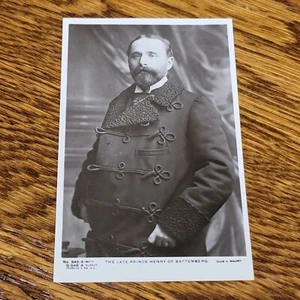 Verstorbener Prinz Henry Battenberg Royalty Echt Foto Postkarte - Bild 1 von 2