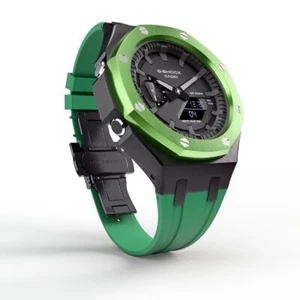 Orologio Casioak Mod Custom Casio G-Shock GA-2100 Metallo Personalizzato GA2100 - Foto 1 di 5