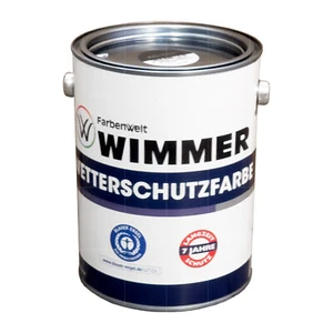 Farbenwelt WIMMER Wetterschutzfarbe 2.5 LTR Deckfarbe RAL 7012 BASALTGRAU - Bild 1 von 3