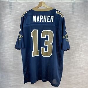 Vintage Kurt Warner #13 St. Louis Rams Jersey NFL Rookie Years Size XL Adidas