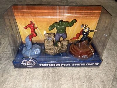 全新 Marvel Universe Live Diorama Heroes 蜘蛛侠 绿巨人 雷神人偶套装 玩具 — 第 1/3 张图片