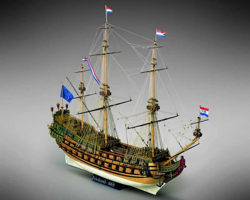 Mamoli Friesland 1663 Dutch 80-gun ship 1 75 MV24 modellismo