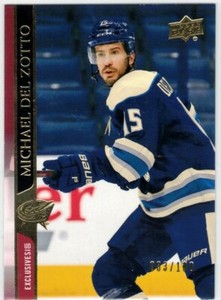2020-21 UPPER DECK EXTENDED SERIES EXCLUSIVES #535 Michael Del Zotto /100