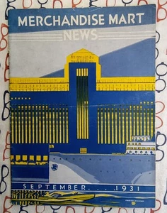 Merchandise Mart News September 1931 Vol 1 #2 Chicago IL Newsletter Art Deco - Picture 1 of 7