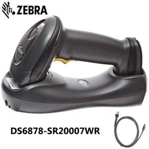 Symbol DS6878-SR20007WR 2D Wireless Bluetooth Barcode Scanner USB Kit W/ Cradle - Picture 1 of 10