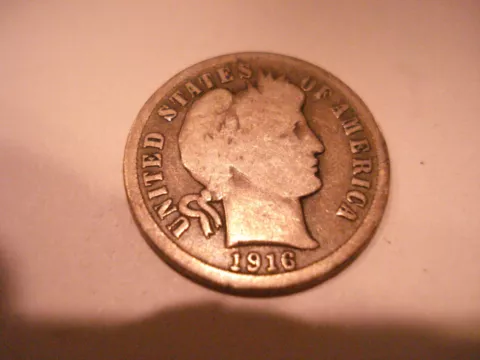 1916-S-BARBER DIME-BD-969 Cover