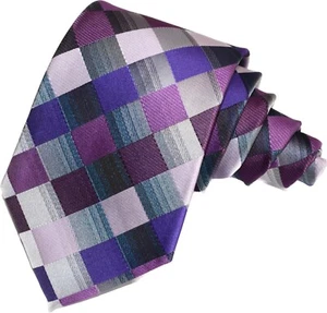 New Classic Men's Tie Plaid&Checks JACQUARD WOVEN 100% Silk Necktie - Picture 1 of 17