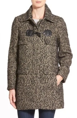 Trina Turk Annabelle Faux Fur Collar Tweed Coat size 4 NWT no faux fur - Image 1 of 4