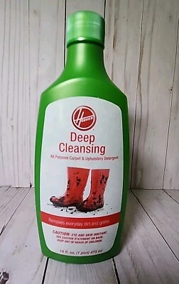 Detergente para alfombras y tapicería Hoover de limpieza profunda para todo uso 16 oz sellado 2009 Foto 1 de 4