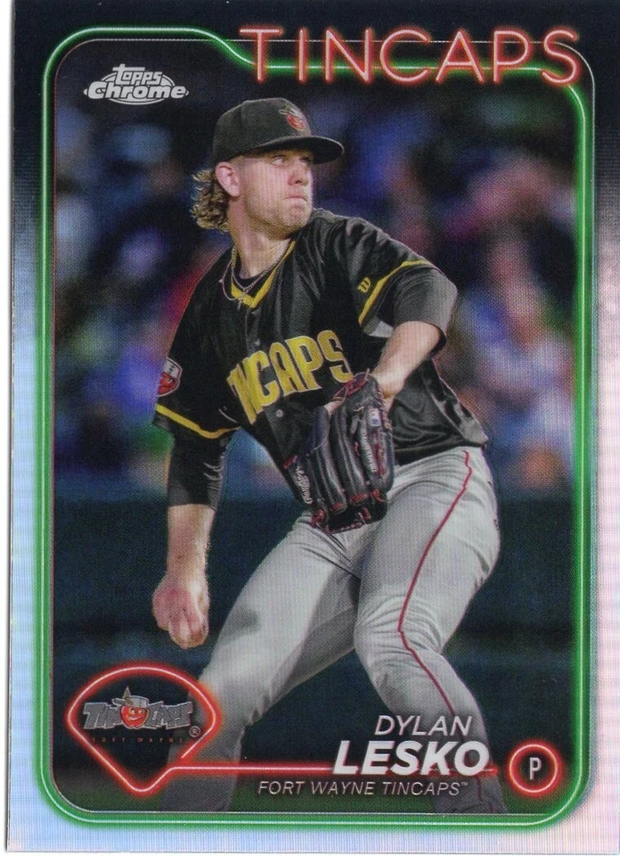 2024 Topps Pro Debut Chrome #PDC139 Dylan Lesko Refractor - Image 1 of 1
