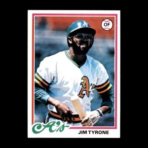 Jim Tyrone 1978 Topps Set Break Great Condition! Oakland Athletics #487