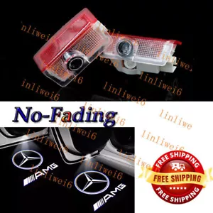 2pcs No fading LED Door Light Shadow Projector Kit For MB A/B/C/E/GLA/GLC/GLE - Picture 1 of 9