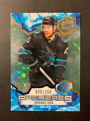 Jeffrey Viel 2021-22 Upper Deck Ice Hockey Premieres Level 5 Green /799 #172 - Image 1 of 2