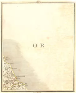 NORTH YORKSHIRE COAST.Scarborough Hunmanby Filey East Ayton Cayton.CARY 1794 map - Picture 1 of 1