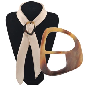 1 pieza Mujeres Moda Natural Cuerno de Búfalo Bufanda Anillo Hebilla Broche para Bufandas de Seda - Imagen 1 de 8
