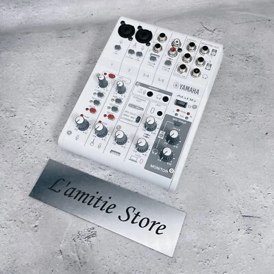 YAMAHA AG06MK2 W 6ch Live Streaming Mixer White AG 06 AG06 MK2 MKII Japan Used - Image 1 of 4