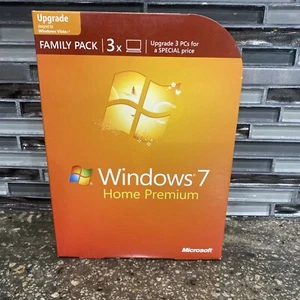 Microsoft Windows 7 Home Premium Family Pack 32/64-Bit - Picture 1 of 12
