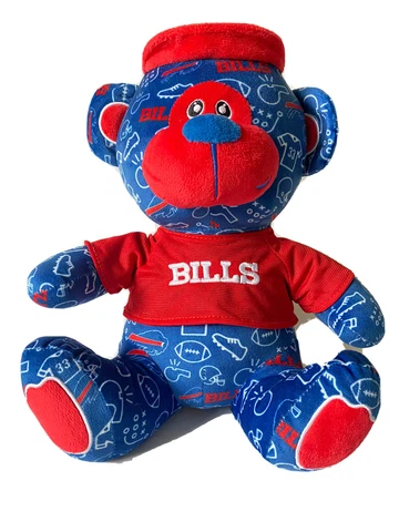FOCO FOREVER COLLECTION NFL BUFFALO BILLS PLUSH BEAR Red Blue Sweater Football Cover