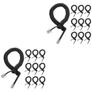 2 PCS Replacement Cable Long Phone Cord Coiled Cords for Telephone - Zdjęcie 1 z 12