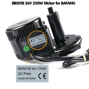 2 Pcs BBS01B Motor Sticker 36V 250W CE Label for Bafang Mid Drive Motor E-Bike - Picture 1 of 2