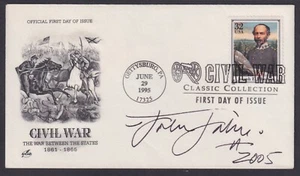 John Jakes, American author, autograph on Joseph E. Johnston FDC. Jay Scotland - Picture 1 of 1