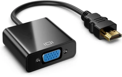 HDMI Male To VGA Female Converter Adapter Cable Audio for 1080P Monitor Output - Image 1 of 4